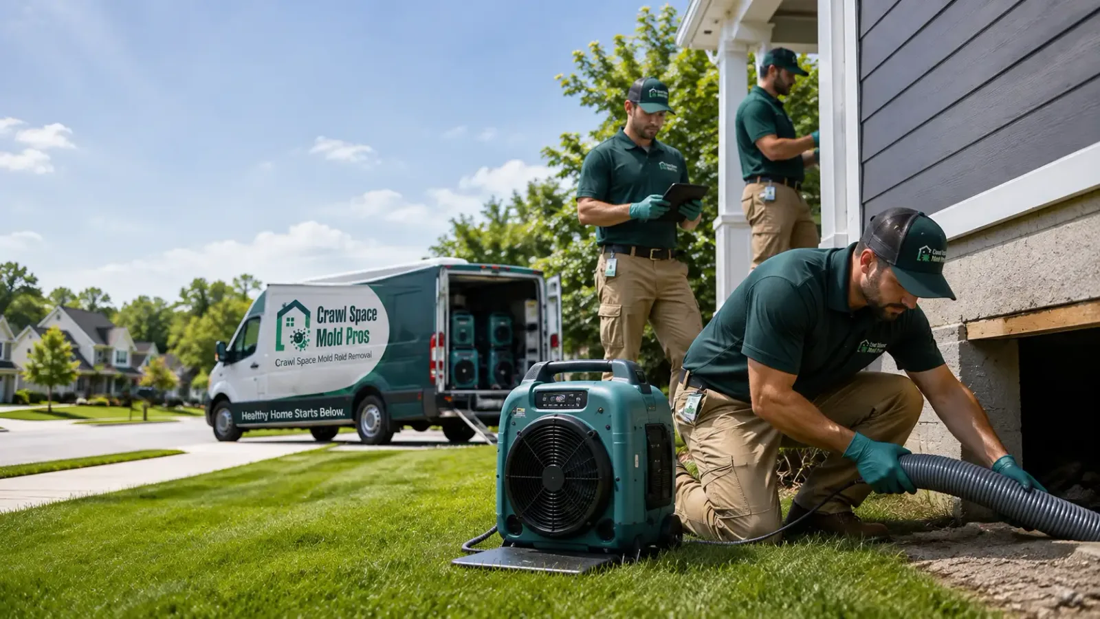 Crawl Space Mold Removal in Barre, MA
